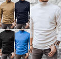 Rollkragenpullover Sweater Strickpullover Sweatshirt Herren Mix DSTREET