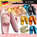 Original Schlappi Schlappen Unisex Badelatschen Zehentranner Wolken Slipper❤Supe