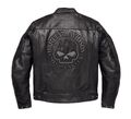 Harley-Davidson Reflective Skull Leder Jacke Gr. XL Herren Motorrad Lederjacke