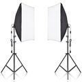 2x Profi Fotostudio Foto Studioset Softbox Studio Fotolampe Stativ Tasche E27  ✅