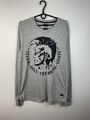 Diesel Only The Brave Luxury Longsleeve T Shirt Grey Size XL