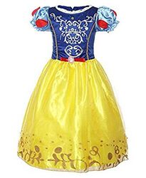 C24 - Kinder Kostüm Schneewittchen Prinzessin Mädchen Kleid 2-8 Jahre Karneval