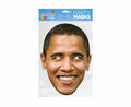 Barack Obama Prominenten Papp Maske - hochwertiger Glanzkarton mit Augenlöchern