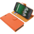 Tasche für Doro 8035 Book-Style Schutz Hülle Handytasche Buch Orange