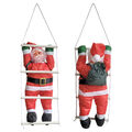 Weihnachtsmann auf Leiter 60cm Weihnachts Deko Weihnachten Figur Nikolaus Santa