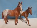Schleich Appaloosa Stute 13731 & Fohlen 13733 Pferde Figuren Set Sammlerstücke 