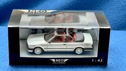 BMW 3er 320i Baur Cabrio E30 – 1:43 – Neo Scale Models – silber – OVP – NEO43290