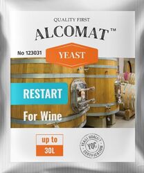 Weinhefe für die Wiederaufnahme der Gärung Alcomat Restart Yeast Hefe ORIGINAL!