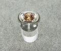 925/- Silber Ring mit Zirkonia Ringgröße 52, guter Zustand