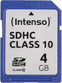 Intenso 4GB SDHC Class 10 Secure Digital Card Speicherkarte BRANDNEU