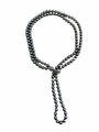 Luxus Perlen Kette collier 925 Majorica, Grau perlen NP:400€