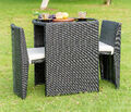 3tlg. Polyrattan Birsto Set / Balkon Set / Sitzgruppe Gartenmöbel 464