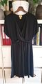 schwarzes Abendkleid, Midi-Kleid von H&M, Gr. 38