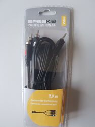 SpeaKa Professional Klinke / Composite Cinch AV Anschlusskabel