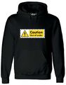 Vorsicht Out of Order Schild Herren Hoodie lustig kaputt Automat Witz