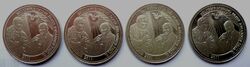 4 x 10 Gramm Silber Medaillen 2011 Seligsprechung von Papst Johannes Paul II.