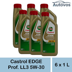Castrol Edge Professional Longlife iii 5w-30 6 x 1 Liter LL3 VW 504 00 507 00 