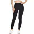 Damen Mädchen schwarz warme Leggings leicht weich Winter täglich Fitnessstudio Leggings lässig