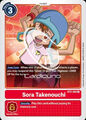 Sora Takenouchi BT2-084 Rare EN Digimon Karte Rot