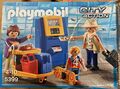 Playmobil 5399 Familie am Check-In Automat Flughafen, bespielt, bitte lesen