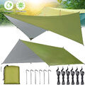 Tarp Zelt Plane 3x3m Wasserdicht Camping Sonnensegel für Sonnenschutz UV Schutz