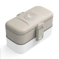 eSeasons Bento Lunchbox Vesperbox 2 ebene 4 Fächer auslaufsicher 1 X benutzt 