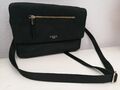 Knomo London Reise Kosmetik Tasche Schwarz Nylon 28 Cm Viele Fächer 