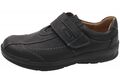 Jomos Herren Leder Klettverschluss Schwarz 419206-37-000 Schuhe Weite H