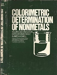 Colorimetric Determination of Nonmetals James A., Boltz, David F.