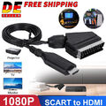 SCART zu auf HDMI Konverter Kabel HD Video Audio Adapter Wandler für DVD TV 