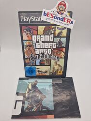 Grand Theft Auto San Andreas GTA Mit Anleitung / Karte Playstation 2 PS2 Spiel