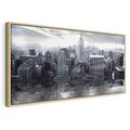 Bilder mit Rahmen Wandbilder XXL Wohnzimmer Leinwandbild Kunstdruck NEW YORK
