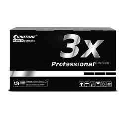 3x Eurotone PRO Toner BLACK für OKI Executive 3037-DXN 3037-E