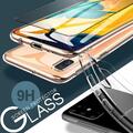 Schutz Hülle Handyhülle Handy Tasche Slim Cover Case Transparent Front Glas 9H