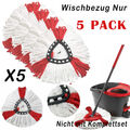 5x Ersatz Wischbezug für Vileda Turbo Wischmop Easy Wring Clean Moppkopf Mop Neu