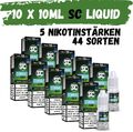 10x 10ml SC Frucht Liquid ✨ SC Tabak Liquid ✨ Probierbox E-Liquid Vape