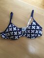 SANETTA Soft-BH padded bra BLUMEN blau Gr 70AA Pads Mädchen *NEU ohne Etikett*