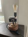 Upcycling Lampe aus Kamera und Holzdose