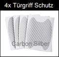 4x Auto Türgriff Lackschutz Folie Carbon Optik Aufkleber Türschutz Griffmulde #3