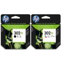 Original HP 302 oder 302XL schwarz oder farbig oder Set Tintenpatronen für Deskjet 3830 