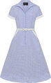 Collectif »MARJORIE GINGHAM« Karo KURZARM Shirtwaist SWING DRESS Kleid Rockabill