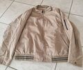 Leichte Herrenjacke beige, Freizeitjacke Trek & Travel, Größe ca. XL