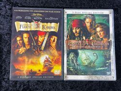 2 Doppel DVDS Fluch der Karibik Teil 1 und 2 Johnny Depp Deutsch FSK12 JF22