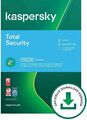 Kaspersky Total Security 2022 - 1, 3 ,5 oder 10 Geräte 1 oder 2 Jahre Download