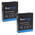 2x Blumax Akku für Rollei RL410B  Actioncam 230 240 400 410 1000 mAh (3,7V)