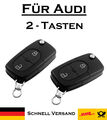 2x Klappschlüssel Gehäuse für Audi 2 Tasten PKW Fernbedienung KS01 - Akku CR1620