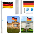 Fahnenmast Aluminium Fahnenmast 6.5m Flaggenmast inkl. Deutschland Fahne Flagge#