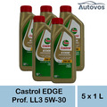 Castrol Edge Professional Longlife iii 5w-30 5 x 1 Liter LL3 VW 504 00 507 00 