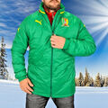 PUMA "Coach Padded Jacket" Winter Jacke Mantel Parka Stadionjacke Kamerun grün