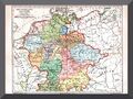 Historische Karte +Deutschland um das Jahr 1000+ Römisch-Deutsches Kaiserreich